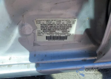 2012 Nissan Versa 1.6 S z USA, uszkodzony, nr VIN 3N1CN7AP7CL833338